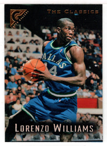 Lorenzo Williams - Dallas Mavericks (NBA Basketball Card) 1995-96 Topps Gallery # 122 Mint