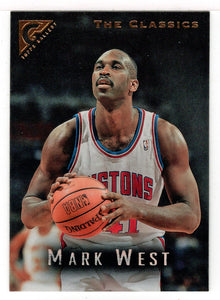 Mark West - Detroit Pistons (NBA Basketball Card) 1995-96 Topps Gallery # 128 Mint