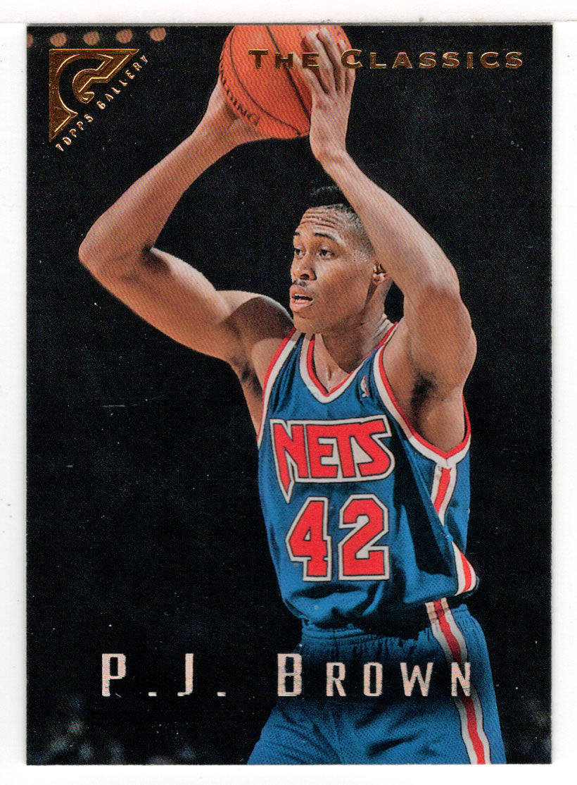 P.J. Brown - New Jersey Nets (NBA Basketball Card) 1995-96 Topps Gallery # 129 Mint