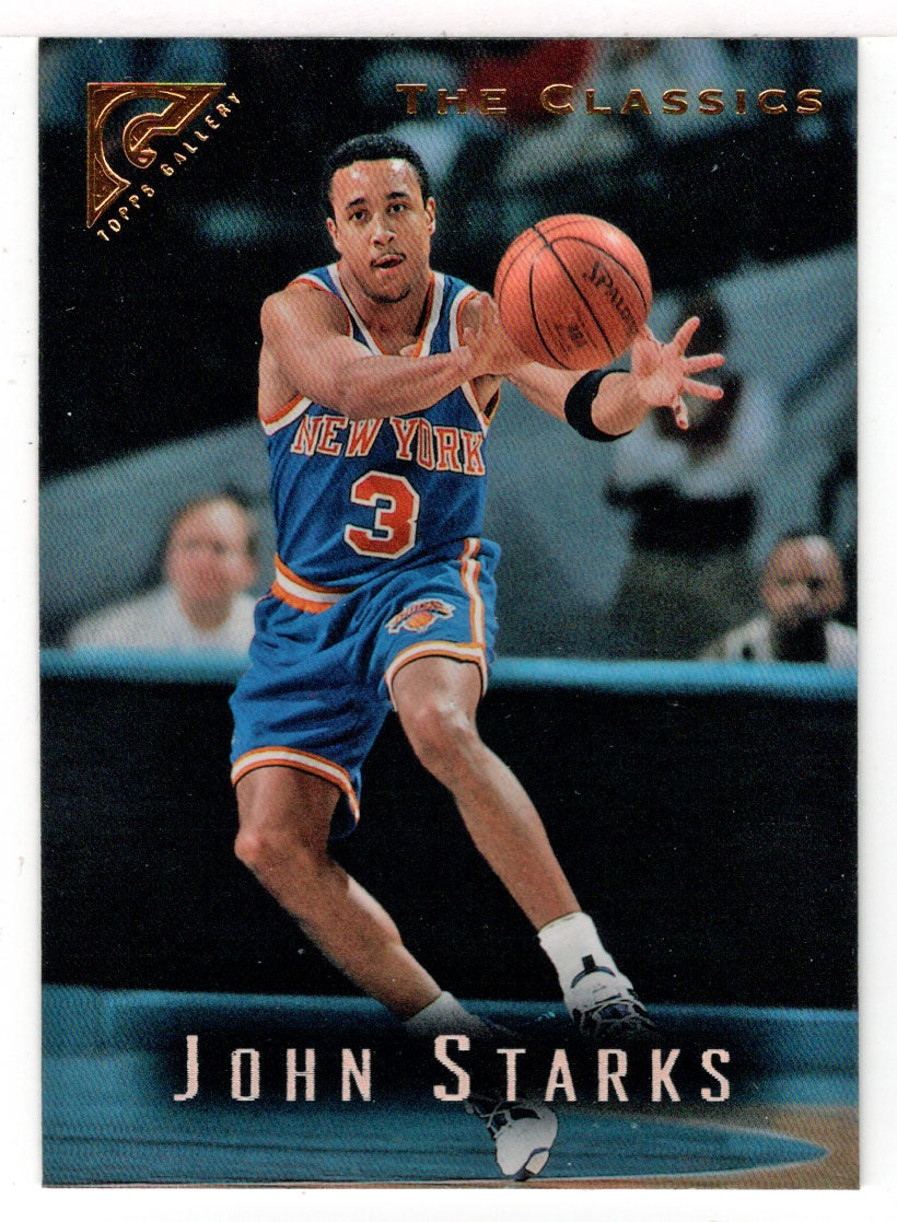 John Starks - New York Knicks (NBA Basketball Card) 1995-96 Topps Gallery # 144 Mint