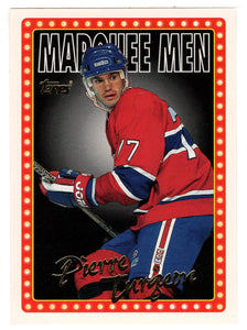 Pierre Turgeon - Montreal Canadiens - Marquee Men (NHL Hockey Card) 1995-96 Topps # 21 Mint