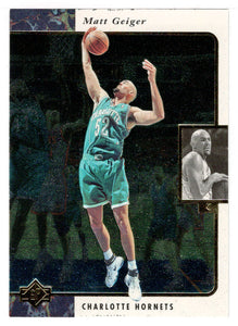 Matt Geiger - Charlotte Hornets (NBA Basketball Card) 1995-96 Upper Deck SP # 15 Mint