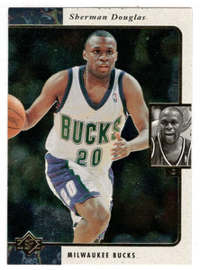 Sherman Douglas - Milwaukee Bucks (NBA Basketball Card) 1995-96 Upper Deck SP # 75 Mint