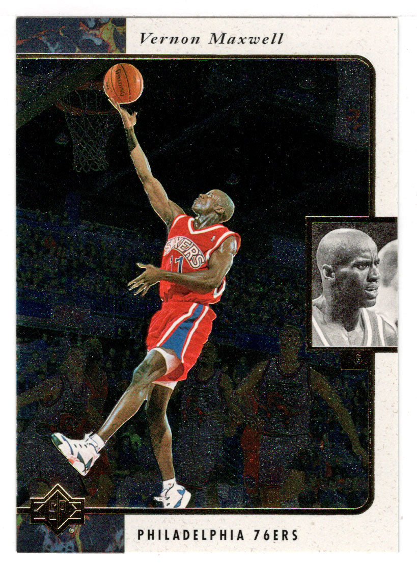 Vernon Maxwell - Philadelphia 76ers (NBA Basketball Card) 1995-96 Upper Deck SP # 99 Mint