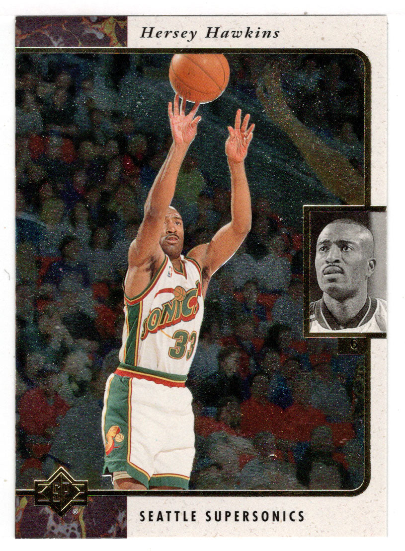 Hersey Hawkins - Seattle Supersonics (NBA Basketball Card) 1995-96 Upper Deck SP # 123 Mint