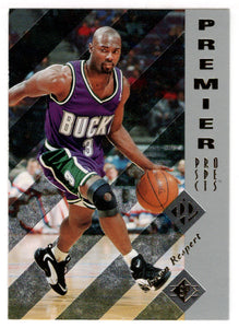 Shawn Respert RC - Milwaukee Bucks (NBA Basketball Card) 1995-96 Upper Deck SP # 158 Mint