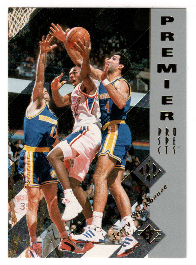 Jerry Stackhouse RC - Philadelphia 76ers (NBA Basketball Card) 1995-96 Upper Deck SP # 161 Mint