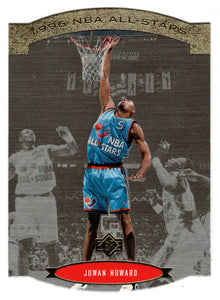 Juwan Howard - Washington Bullets (NBA Basketball Card) 1995-96 Upper Deck SP All-Star Die Cuts # AS 9 Mint