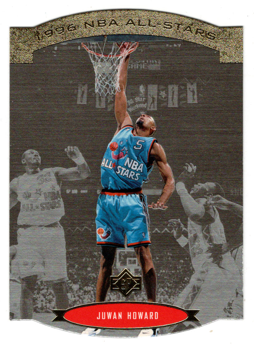 Juwan Howard - Washington Bullets (NBA Basketball Card) 1995-96 Upper Deck SP All-Star Die Cuts # AS 9 Mint