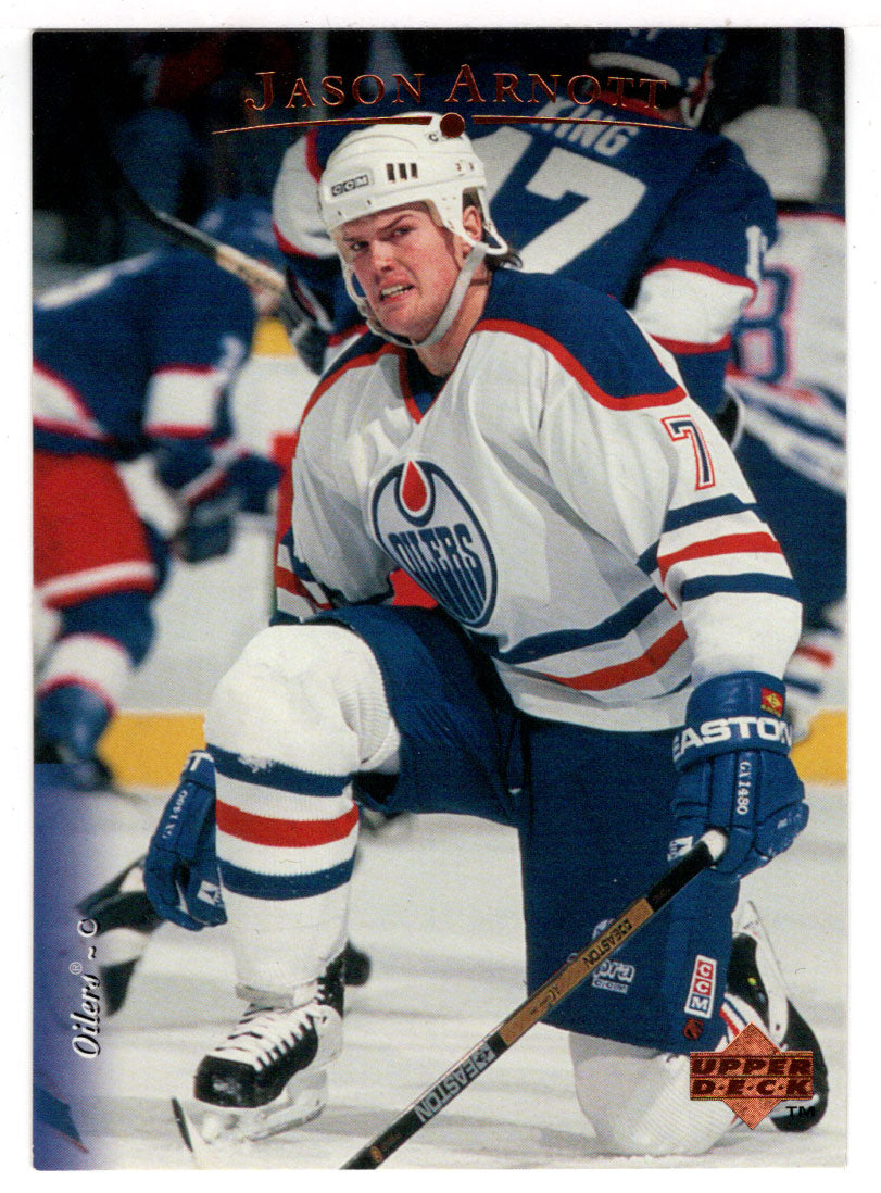 Vintage NHL Edmonton Oilers Jason Arnott Authentic Centre Ice