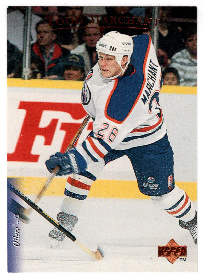 Todd Marchant - Edmonton Oilers (NHL Hockey Card) 1995-96 Upper Deck # 71 Mint