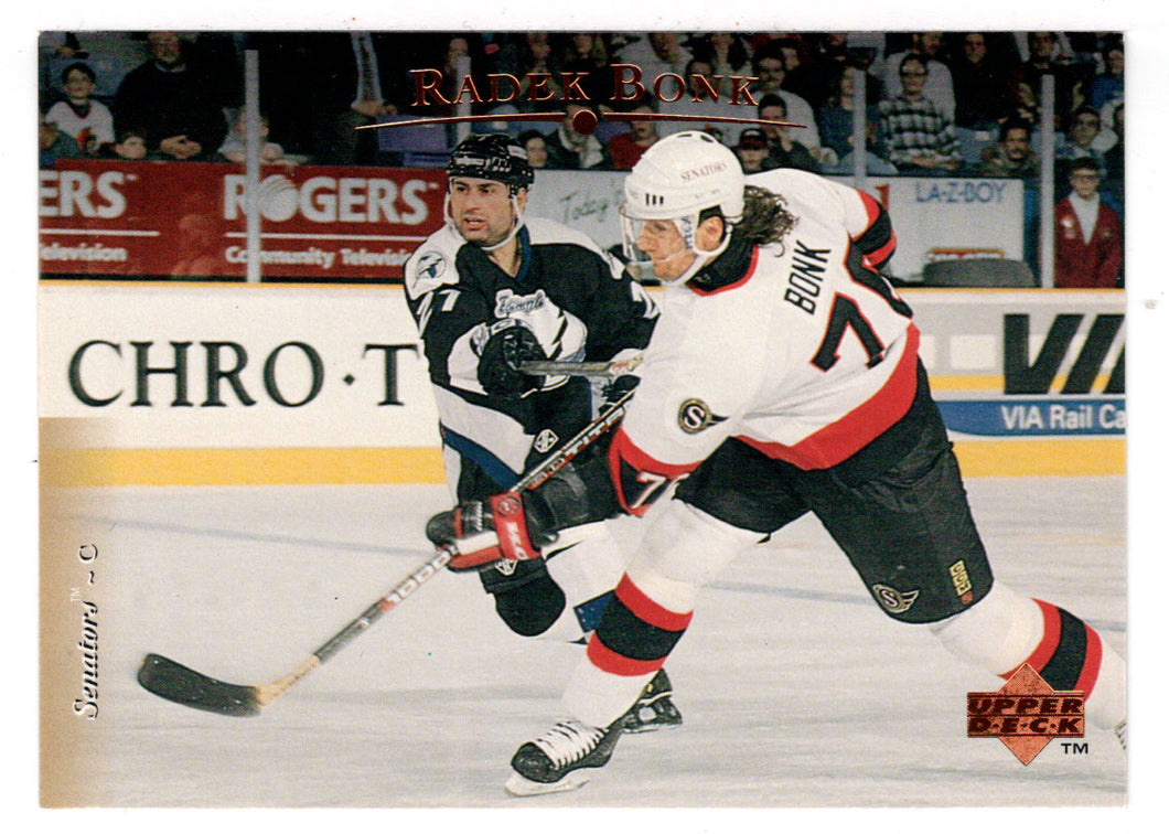 Radek Bonk - Ottawa Senators (NHL Hockey Card) 1995-96 Upper Deck # 124 Mint