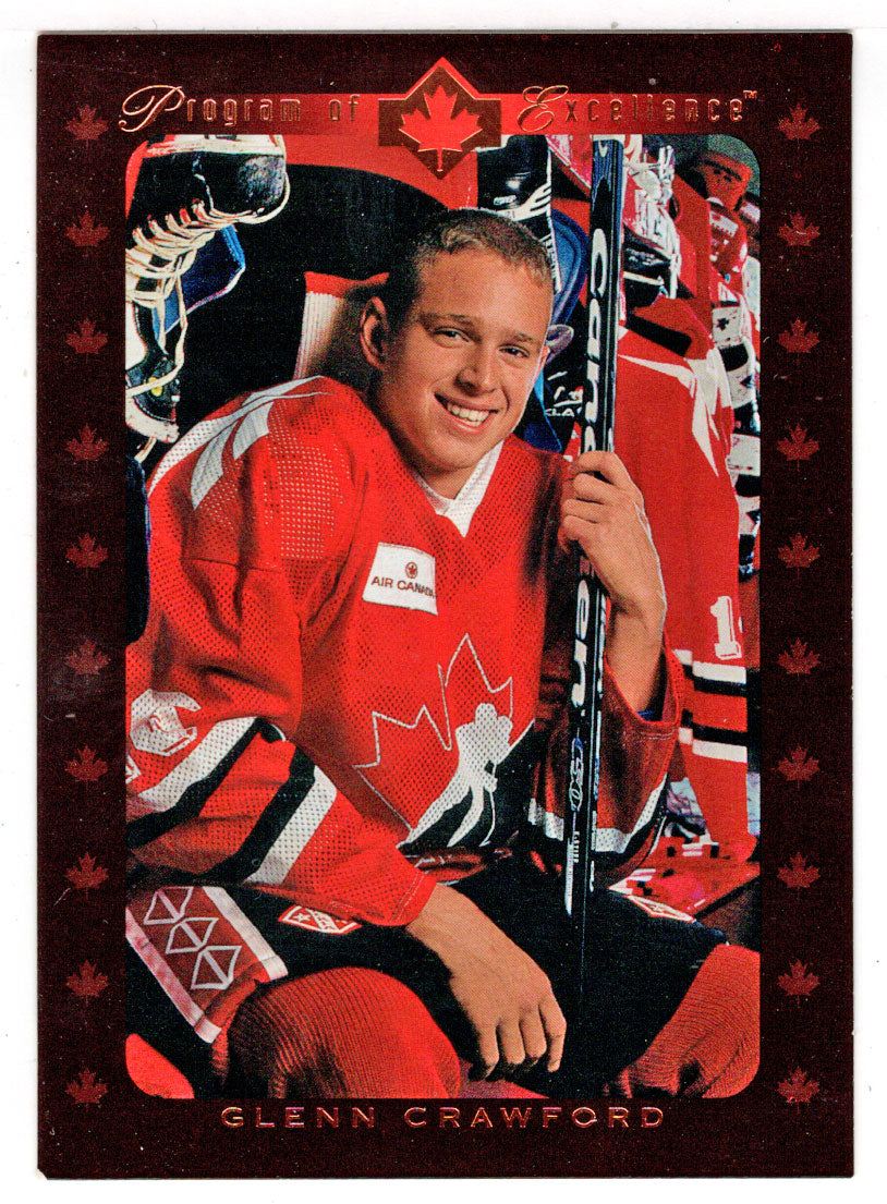 Glenn Crawford RC - Program of Excellence (NHL Hockey Card) 1995-96 Upper Deck # 520 Mint