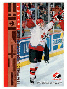 Daymond Langkow - Team Canada Juniors (NHL Hockey Card) 1995-96 Upper Deck # 526 Mint
