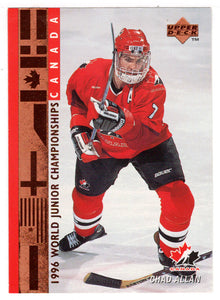 Chad Allen - Team Canada Juniors (NHL Hockey Card) 1995-96 Upper Deck # 532 Mint