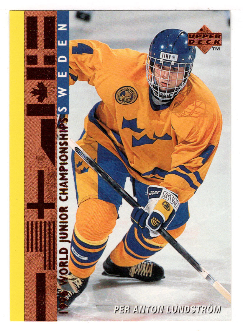 Per Anton Lundstrom RC - Sweden Juniors (NHL Hockey Card) 1995-96 Upper Deck # 562 Mint