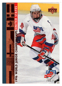 Tom Poti RC - United States Juniors (NHL Hockey Card) 1995-96 Upper Deck # 568 Mint