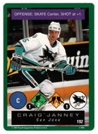 Craig Janney - San Jose Sharks (NHL Hockey Card) 1995-96 Playoff One on One # 192 Mint