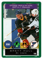 Brett Hull - St. Louis Blues (NHL Hockey Card) 1995-96 Playoff One on One # 195 Mint