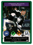 Rob Zamuner - Tampa Bay Lightning (NHL Hockey Card) 1995-96 Playoff One on One # 200 Mint