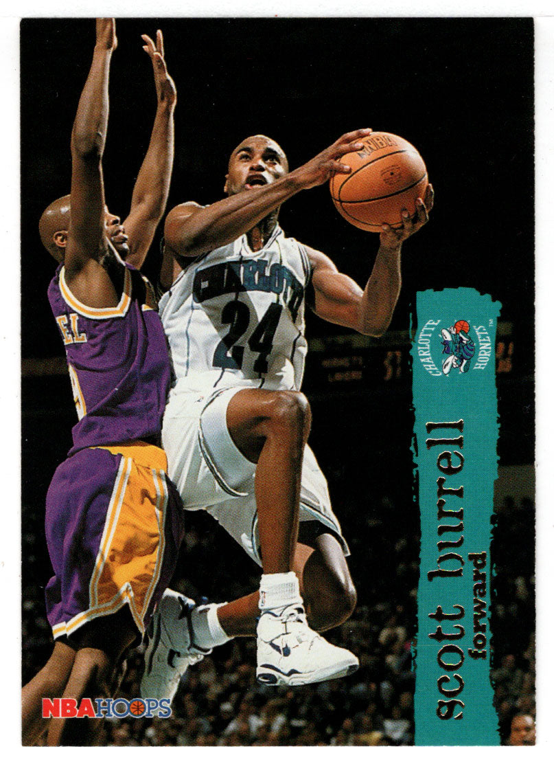 Scott Burrell - Charlotte Hornets (NBA Basketball Card) 1995-96 Hoops # 15 Mint