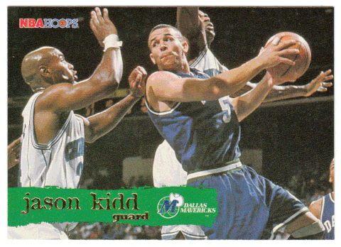 Jason Kidd - Dallas Mavericks (NBA Basketball Card) 1995-96 Hoops # 35 Mint