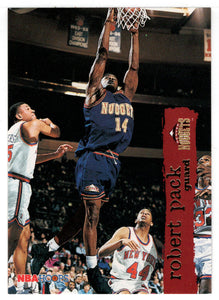 Robert Pack - Denver Nuggets (NBA Basketball Card) 1995-96 Hoops # 41 Mint