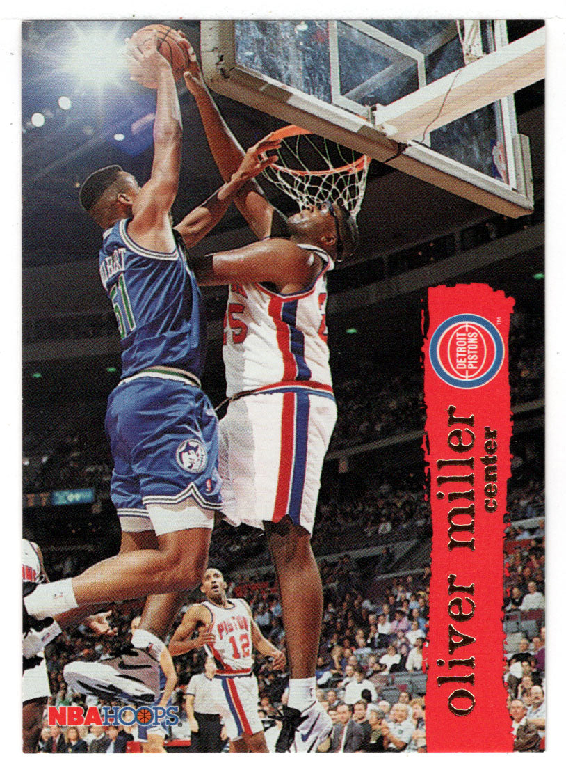 Oliver Miller - Detroit Pistons (NBA Basketball Card) 1995-96 Hoops # 49 Mint