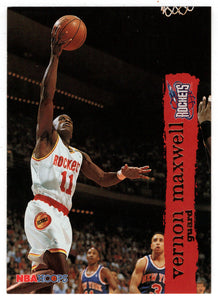 Vernon Maxwell - Houston Rockets (NBA Basketball Card) 1995-96 Hoops # 62 Mint