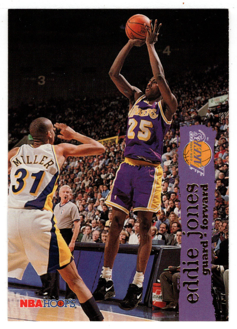 Eddie Jones - Los Angeles Lakers (NBA Basketball Card) 1995-96 Hoops # 80 Mint