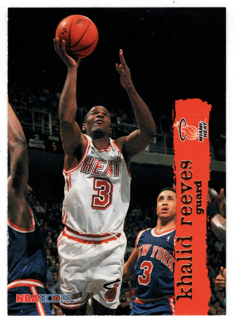 Khalid Reeves - Miami Heat (NBA Basketball Card) 1995-96 Hoops # 86 Mint