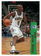 Doug West - Minnesota Timberwolves (NBA Basketball Card) 1995-96 Hoops # 100 Mint