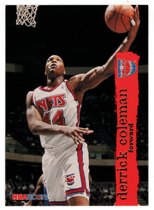 Derrick Coleman - New Jersey Nets (NBA Basketball Card) 1995-96 Hoops # 103 Mint