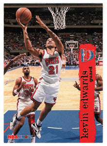 Kevin Edwards - New Jersey Nets (NBA Basketball Card) 1995-96 Hoops # 104 Mint