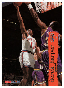 Derek Harper - New York Knicks (NBA Basketball Card) 1995-96 Hoops # 108 Mint