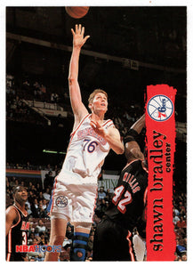 Shawn Bradley - Philadelphia 76ers (NBA Basketball Card) 1995-96 Hoops # 121 Mint