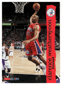 Clarence Weatherspoon - Philadelphia 76ers (NBA Basketball Card) 1995-96 Hoops # 124 Mint