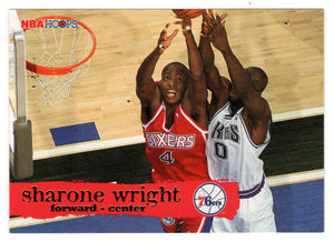 Sharone Wright - Philadelphia 76ers (NBA Basketball Card) 1995-96 Hoops # 125 Mint