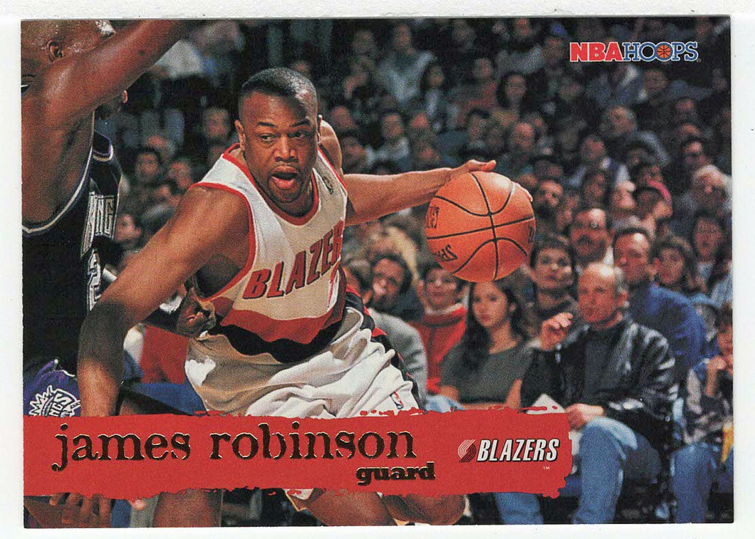 James Robinson - Portland Trail Blazers (NBA Basketball Card) 1995-96 Hoops # 135 Mint