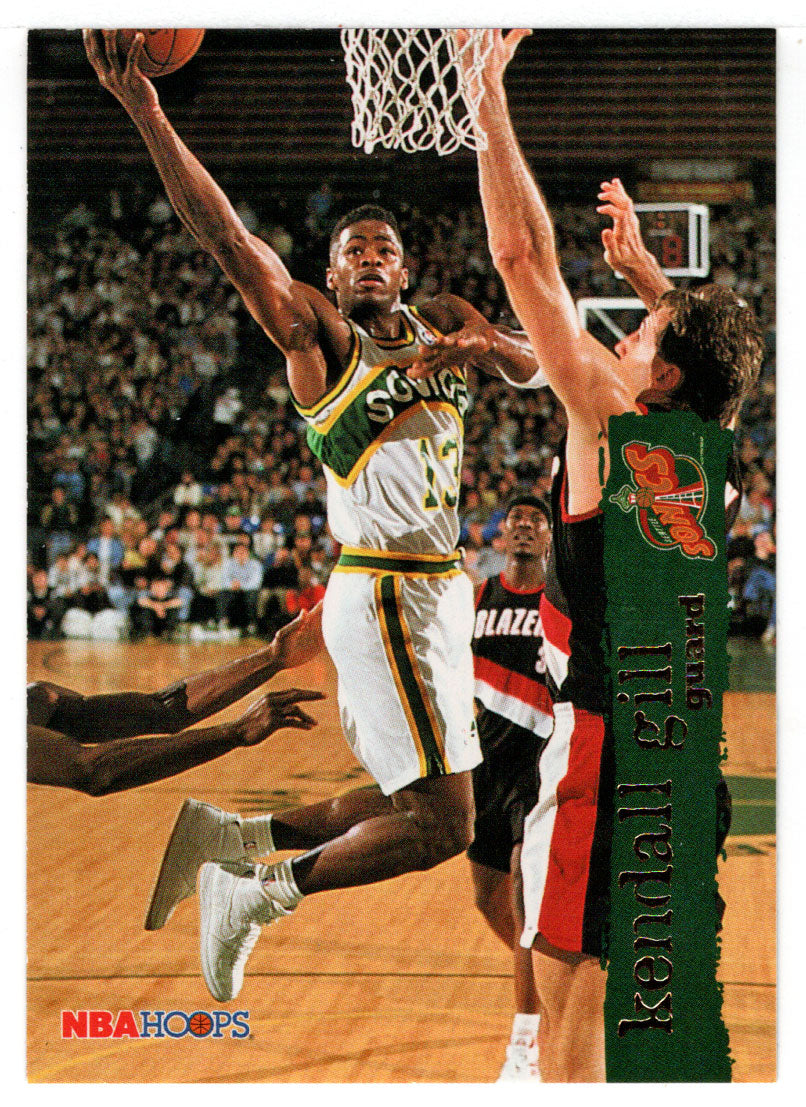 Kendall Gill - Seattle Supersonics (NBA Basketball Card) 1995-96 Hoops # 151 Mint