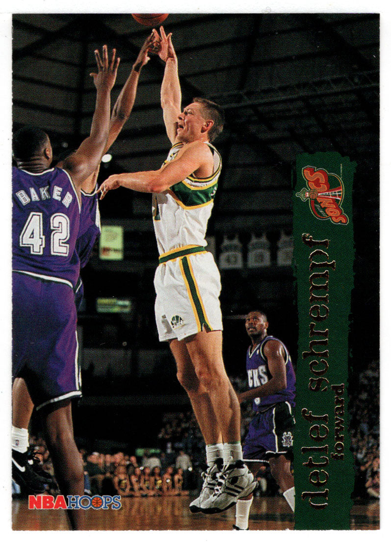 Detlef Schrempf - Seattle Supersonics (NBA Basketball Card) 1995-96 Hoops # 156 Mint