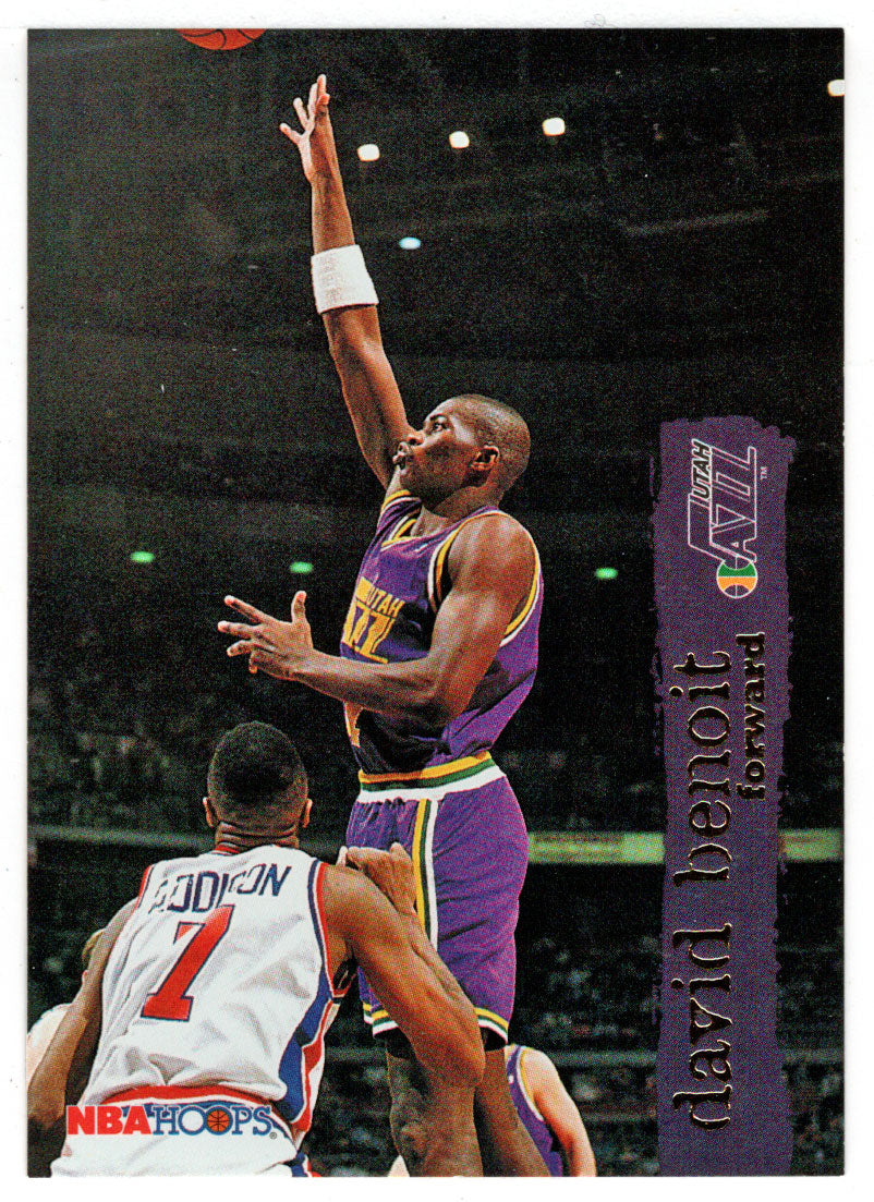 David Benoit - Utah Jazz (NBA Basketball Card) 1995-96 Hoops # 158 Mint