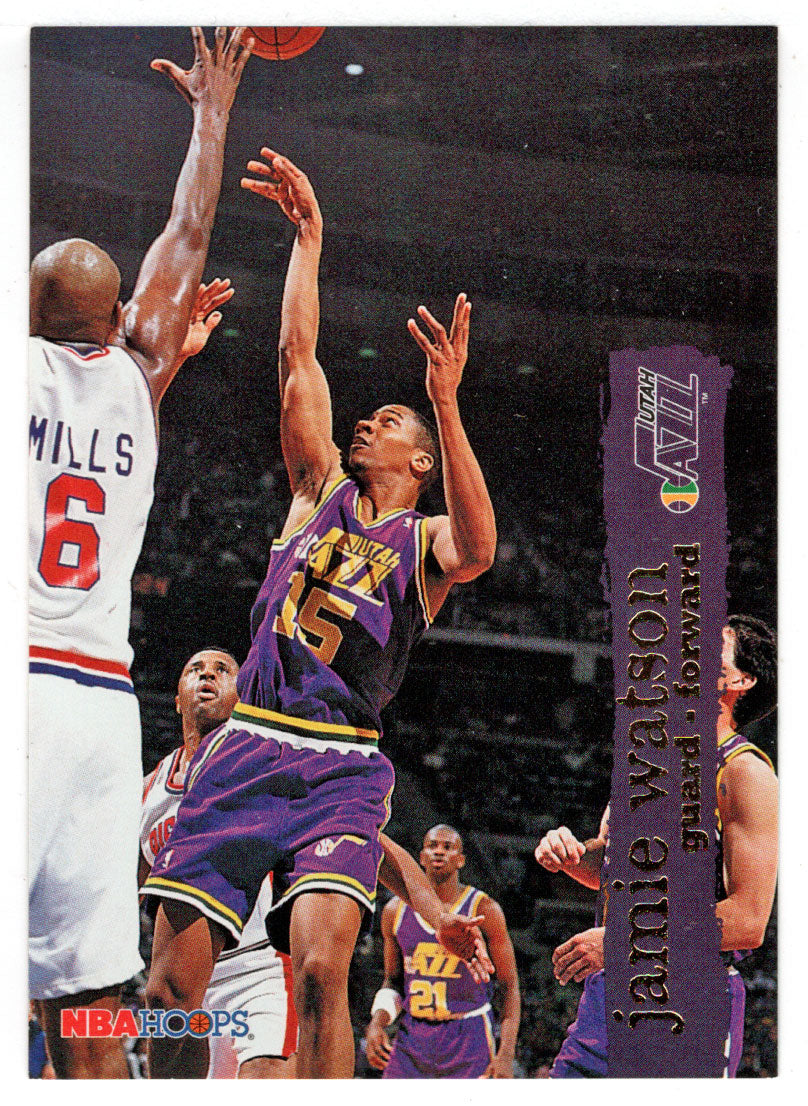 Jamie Watson - Utah Jazz (NBA Basketball Card) 1995-96 Hoops # 163 Mint