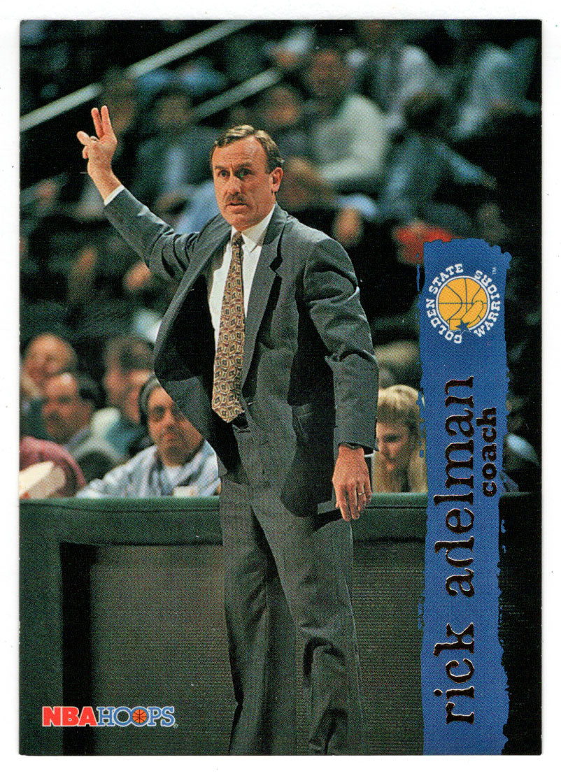 Rick Adelman - Golden State Warriors - Coach (NBA Basketball Card) 1995-96 Hoops # 178 Mint