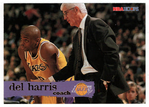 Del Harris - Los Angeles Lakers - Coach (NBA Basketball Card) 1995-96 Hoops # 182 Mint