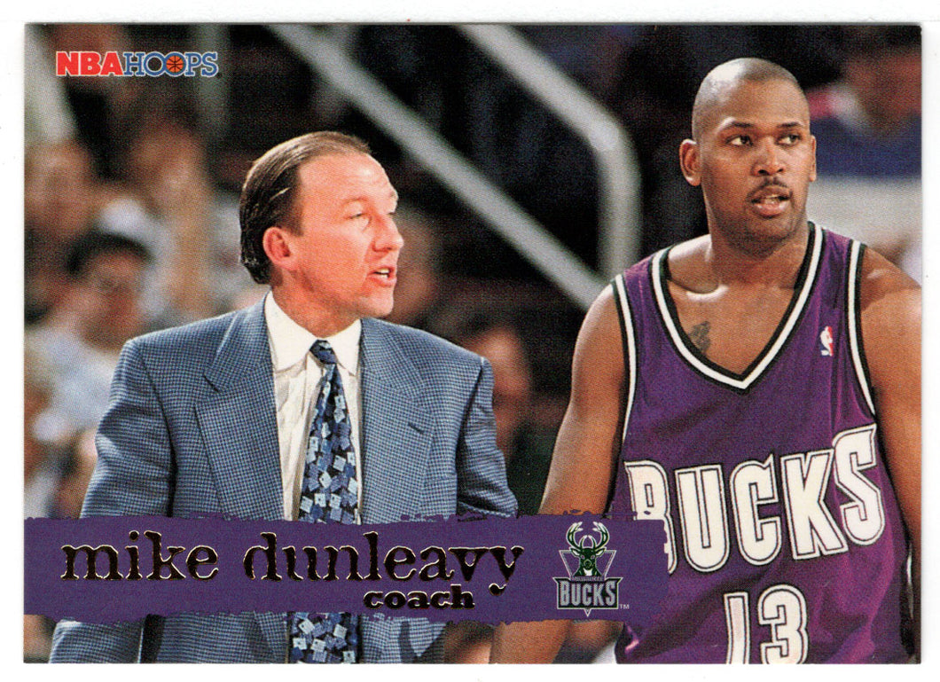 Mike Dunleavy - Milwaukee Bucks - Coach (NBA Basketball Card) 1995-96 Hoops # 183 Mint