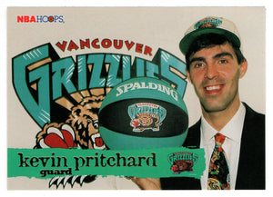 Kevin Pritchard - Vancouver Grizzlies - Coach (NBA Basketball Card) 1995-96 Hoops # 196 Mint