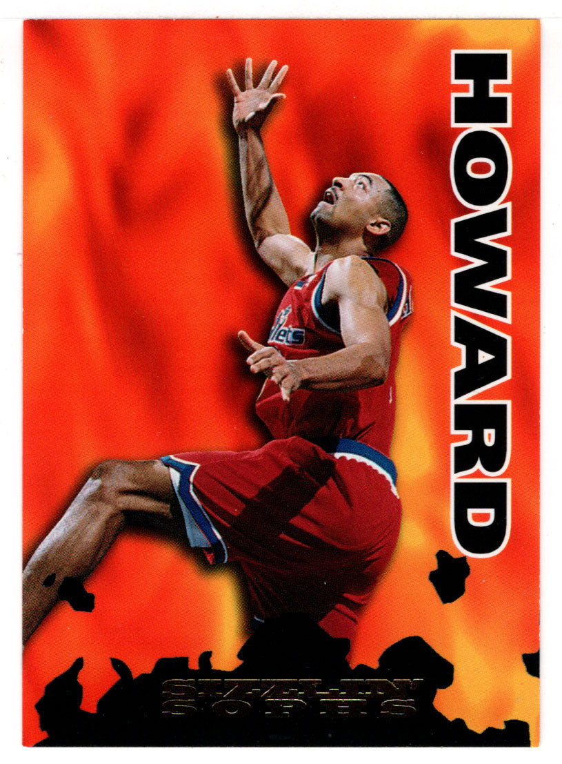 Juwan Howard - Washington Bullets - Sizzlin'Sophs (NBA Basketball Card) 1995-96 Hoops # 200 Mint