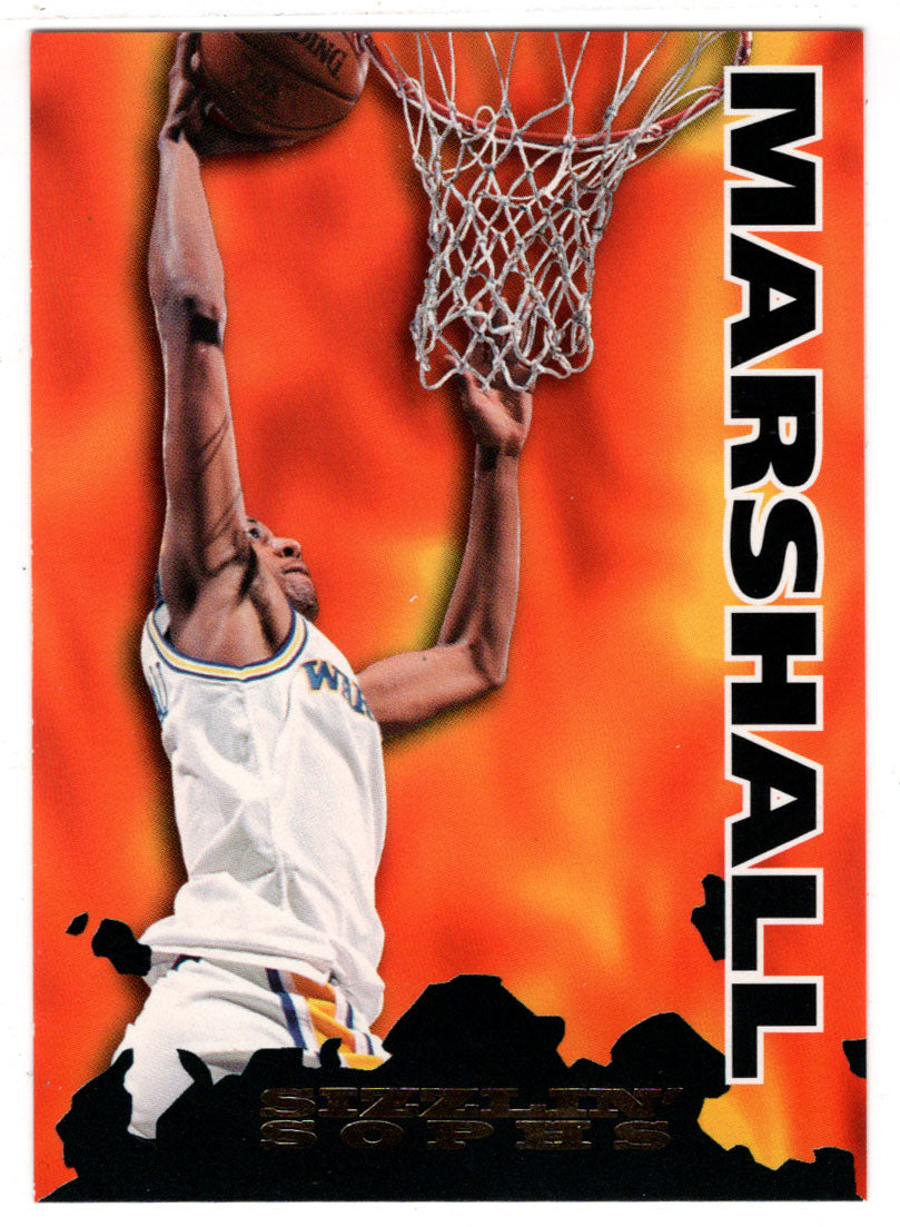 Donyell Marshall - Golden State Warriors - Sizzlin'Sophs (NBA Basketball Card) 1995-96 Hoops # 203 Mint