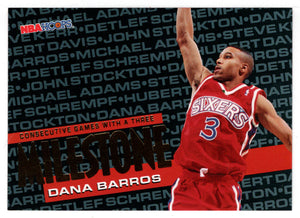 Dana Barros - Boston Celtics - Milestones (NBA Basketball Card) 1995-96 Hoops # 208 Mint